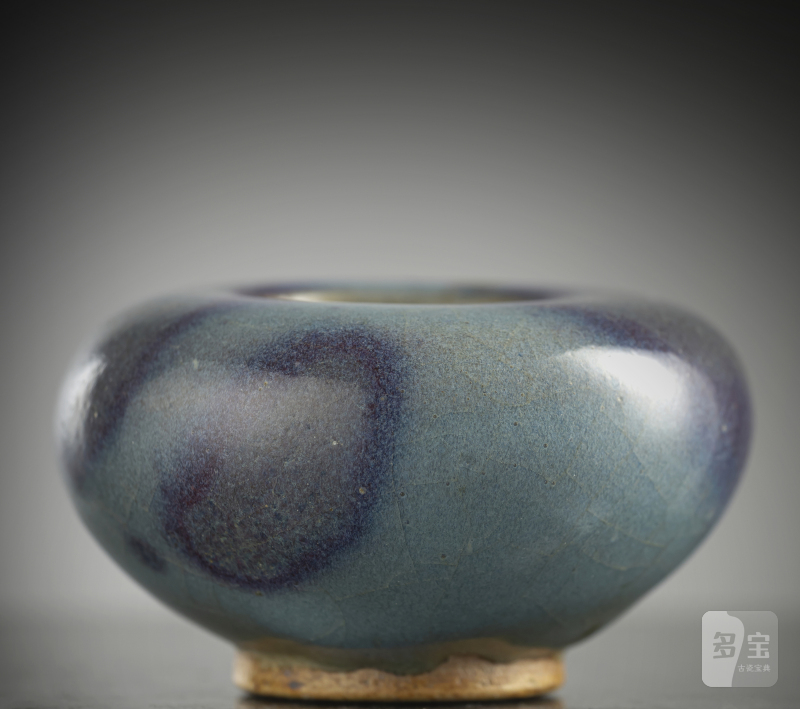 A small Jun-glazed brush washer with purple splashes - 图4
